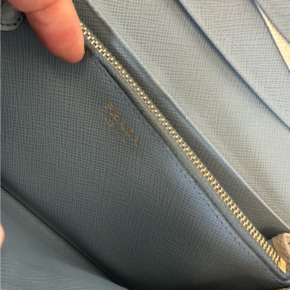 Prada Blue and Beige Wallet - Picture 11 of 11